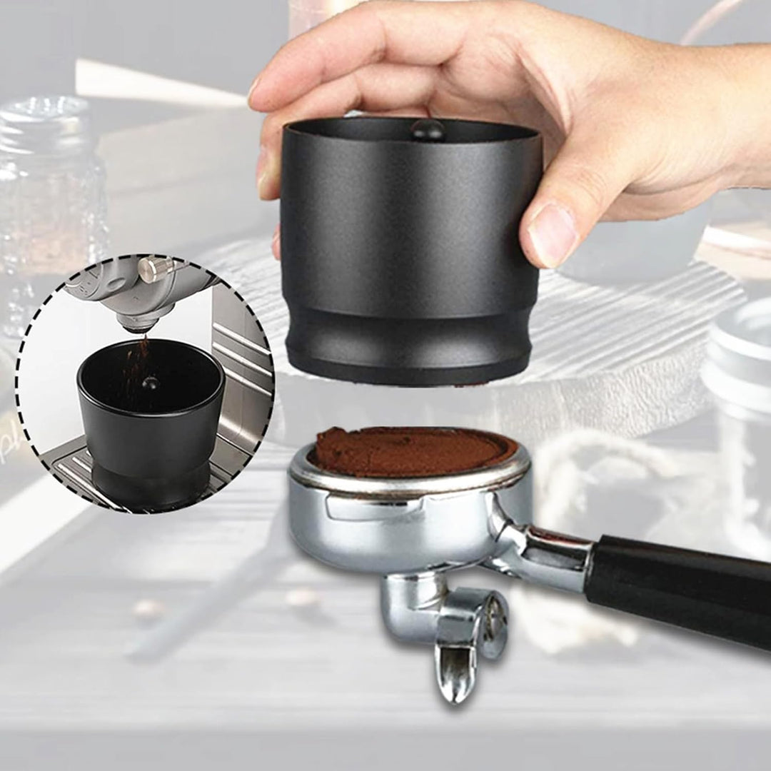 Kaffeedosierringe Presse Aluminiumlegierung Manueller Kaffeepulverpflücker Kaffeezubehör Kaffeewerkz