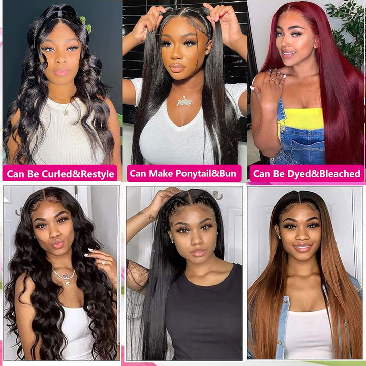 Huarisi 10A Brasilianisches Gerade Echthaar Bündel, Brazilian Straight Human Hair 1 Bundle, 16 Zoll