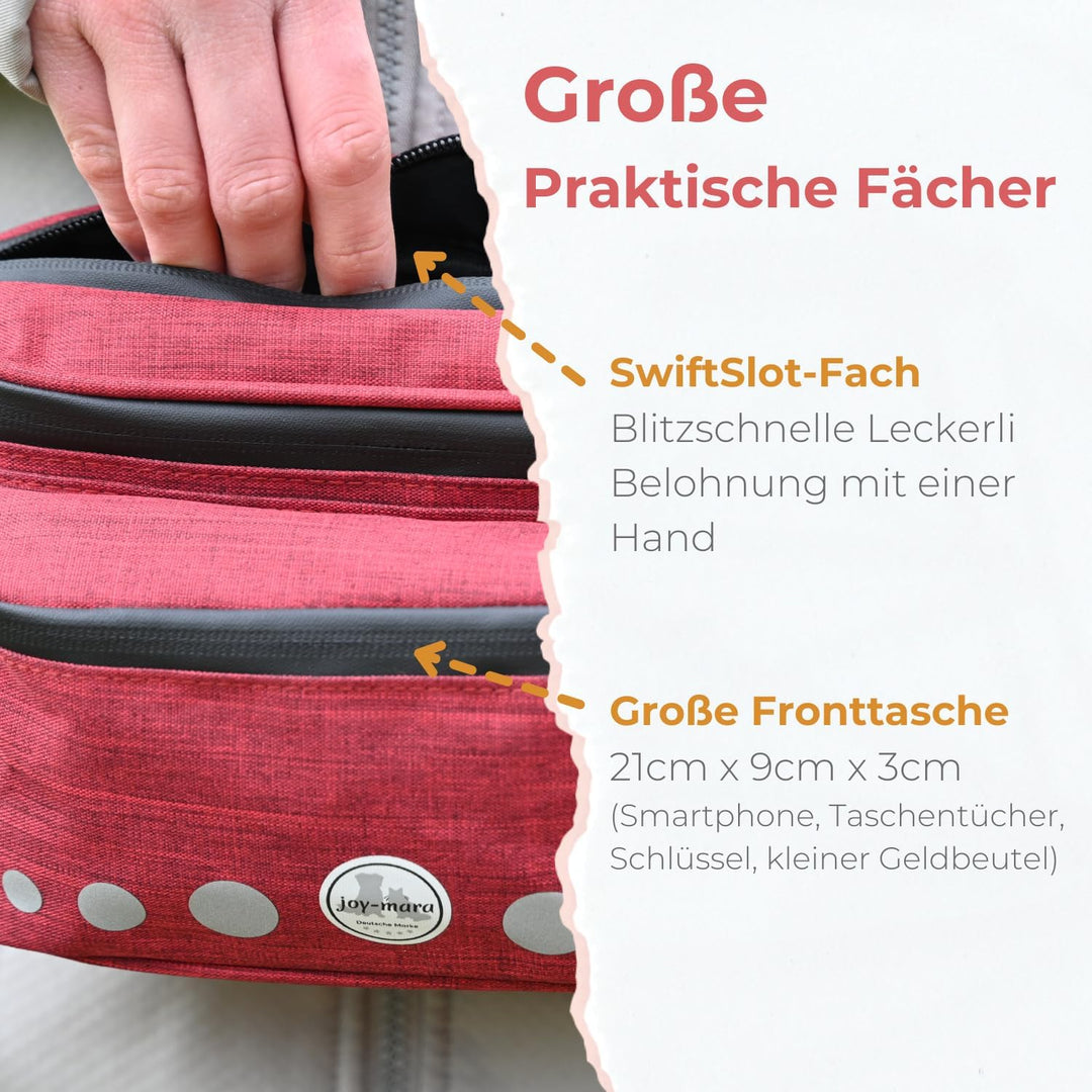 Leckerlitasche für Hunde - wasserdichte Hunde Leckerlitasche & Bauchtasche Hundetraining, Gassi Tasc
