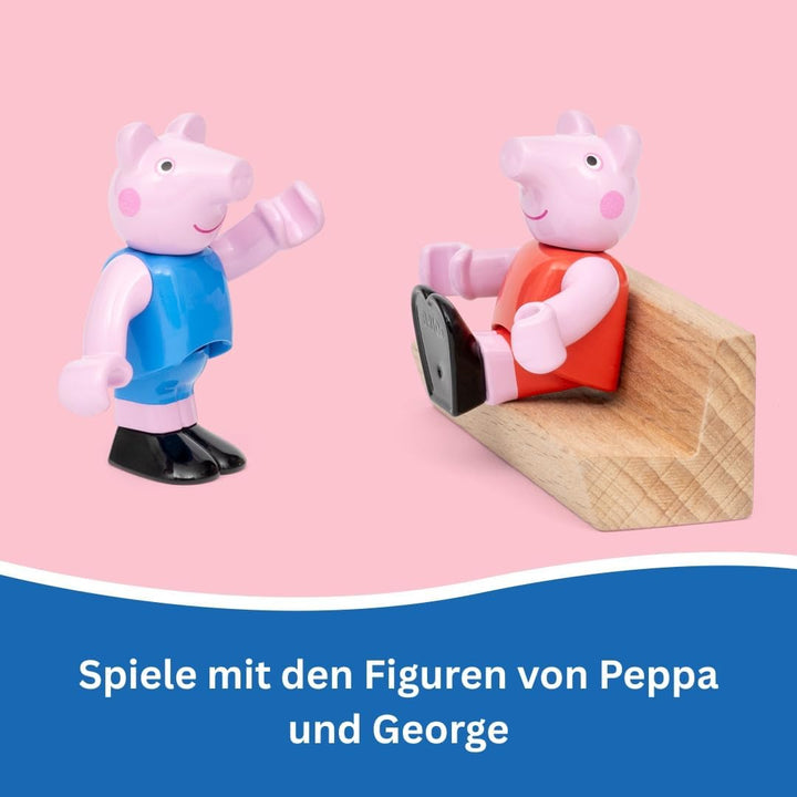 BRIO - Peppa Wutz Eisenbahn-Set - Spielzeug Eisenbahn für Kinder mit Spielfiguren und weiterem Zubeh