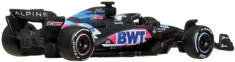 Hot Wheels Formel 1 Modellauto F1 BWT ALPINE A524 Pierre Gasly 10 - Die Cast Massstab 1:64 - Länge 8