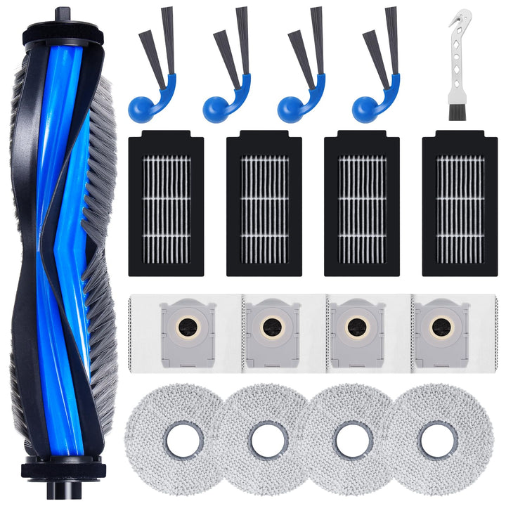 18 Stück Zubehörset für Ecovacs Deebot T30C Omni Gen2 / T30C Omni Saugroboter Ersatzteile, 1 Rollenb