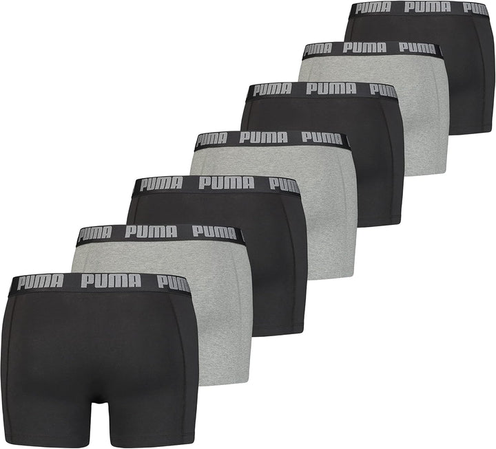 PUMA Basic Herren-Boxershorts Unterhose 7er-Pack M 008 - Dark Grey Melange / Black, M 008 - Dark Gre