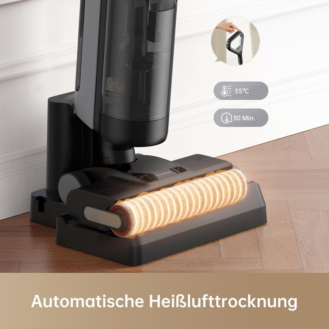 Dreame H12 Dual Nass Trocken Komplett-Staubsauger, 4-in-1 Kabelloser Staubsauger für mehrere Oberflä