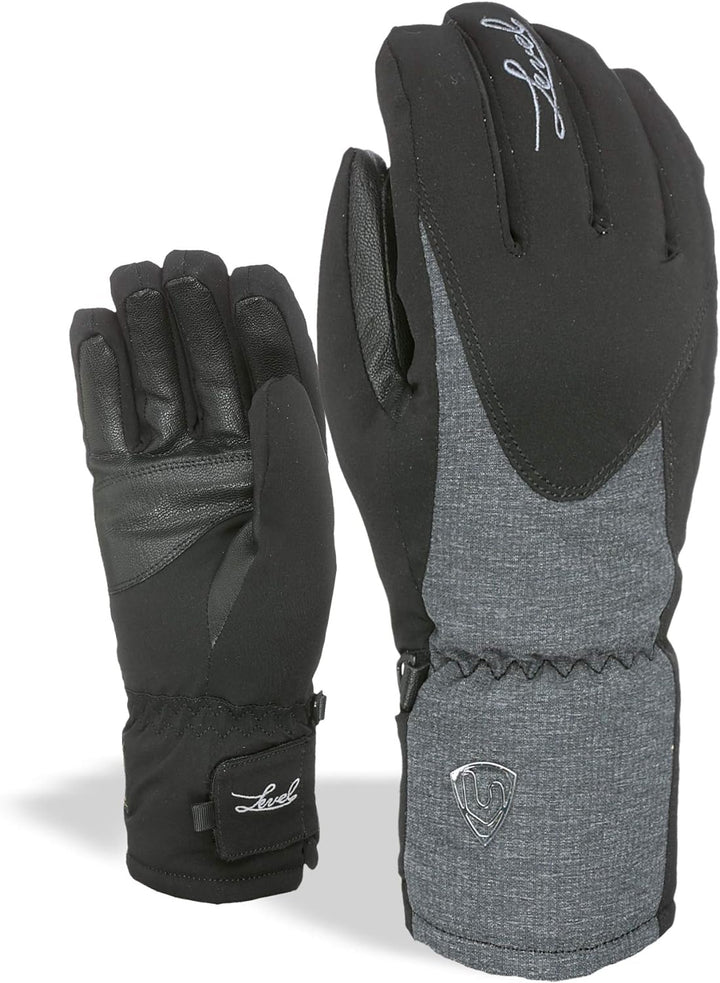 LEVEL Damen Apline Handschuhe 7/S Black-grey, 7/S Black-grey