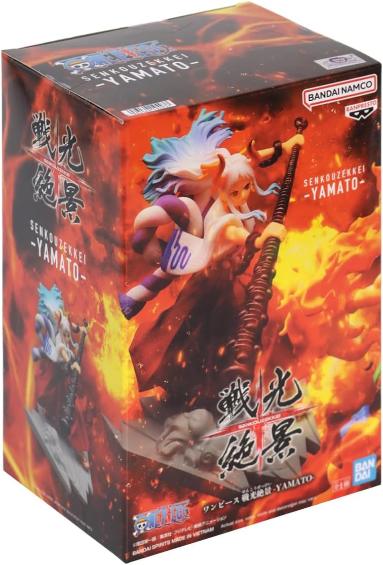 BANPRESTO Figur Statue One Piece Yamato Senkozekkei - Höhe 11cm - Mehrfarbig, Yamato