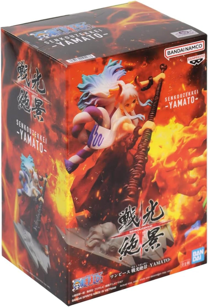 BANPRESTO Figur Statue One Piece Yamato Senkozekkei - Höhe 11cm - Mehrfarbig, Yamato
