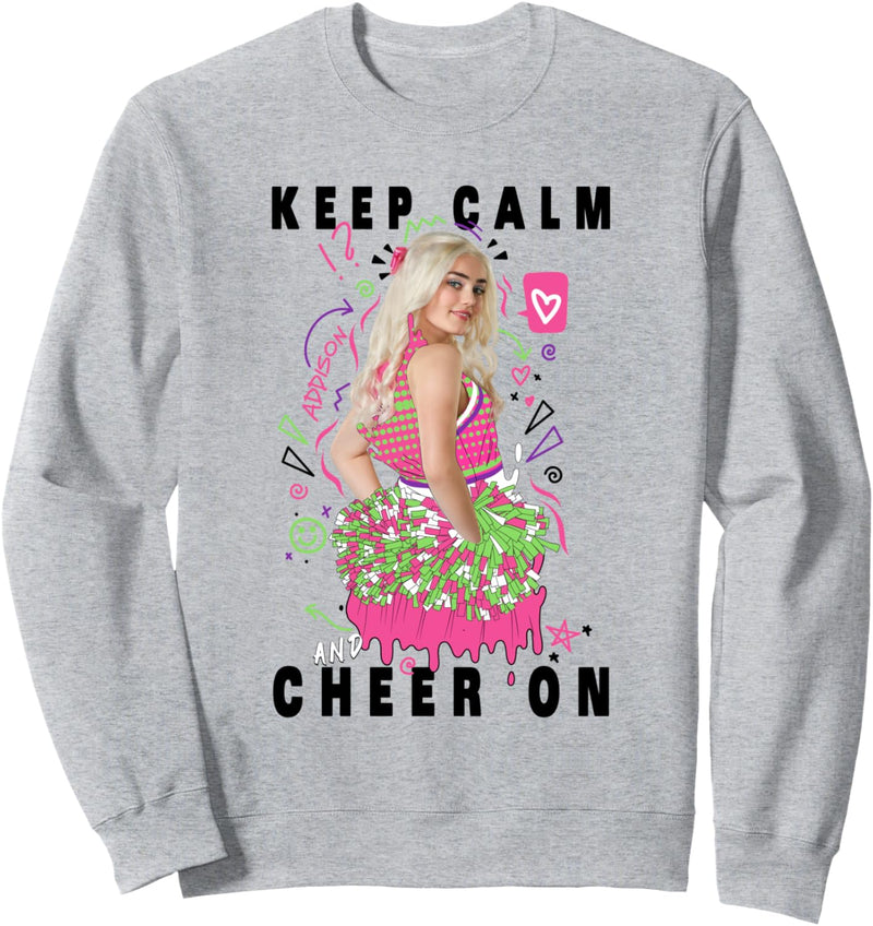 Disney Channel Zombies 2 Addison Keep Calm and Cheer On Sweatshirt