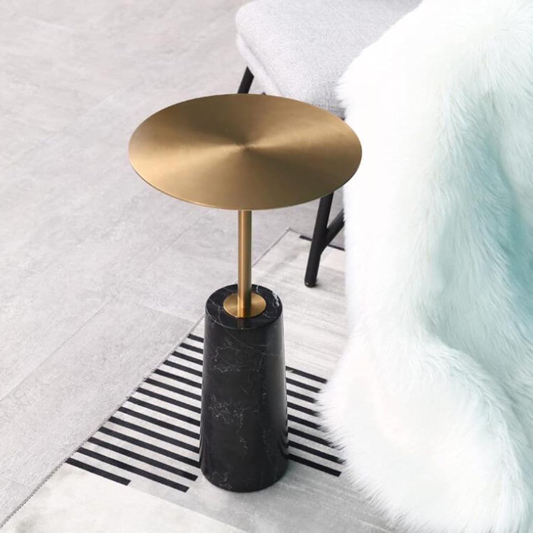 xuejuanshop Endtabellen Runder Tischseiten-Nachttisch, geeignet für Wohnzimmer, Schlafzimmer, Kleine
