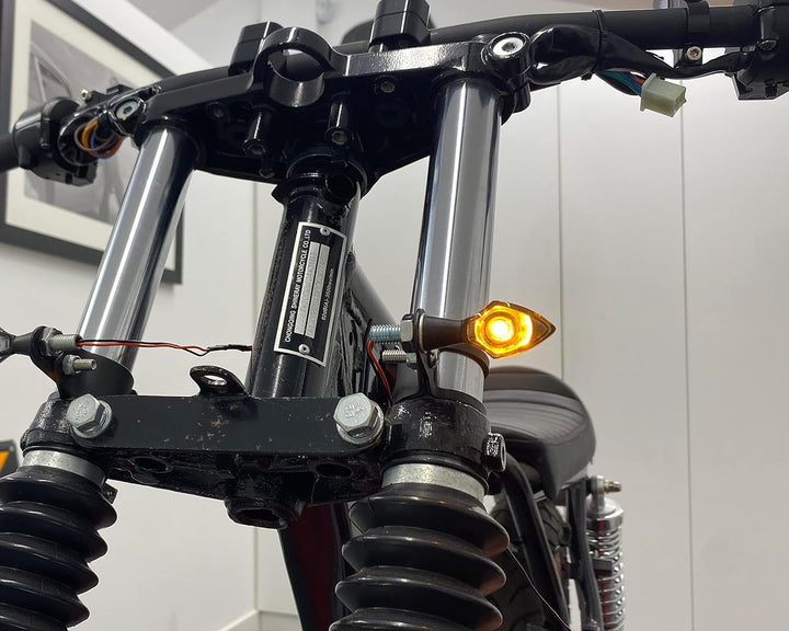 Motorrad LED Blinker mit Eingebauter Widerstände für Individuell Retro Cafe Racer & Streetfighter Pr