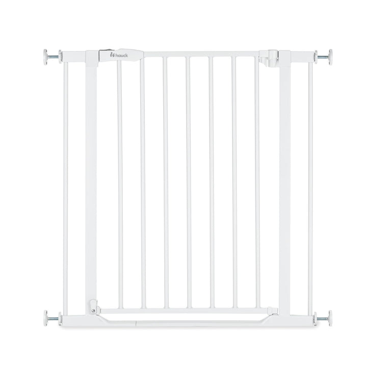 hauck Treppenschutzgitter Türschutzgitter Clear Step 2, für Breiten 75-80 cm, Ultra Flache Schwelle,