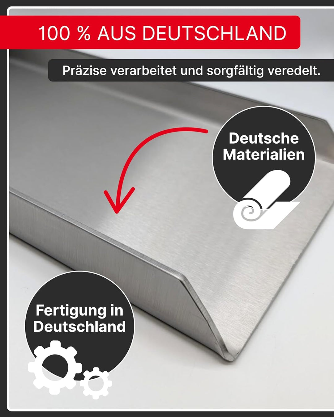 KOCH #47 PLANCHA 30 x 20 x 4cm - Grillpfanne Grillplatte Burgerpfanne Steakplatte Teppanyaki – Hochw