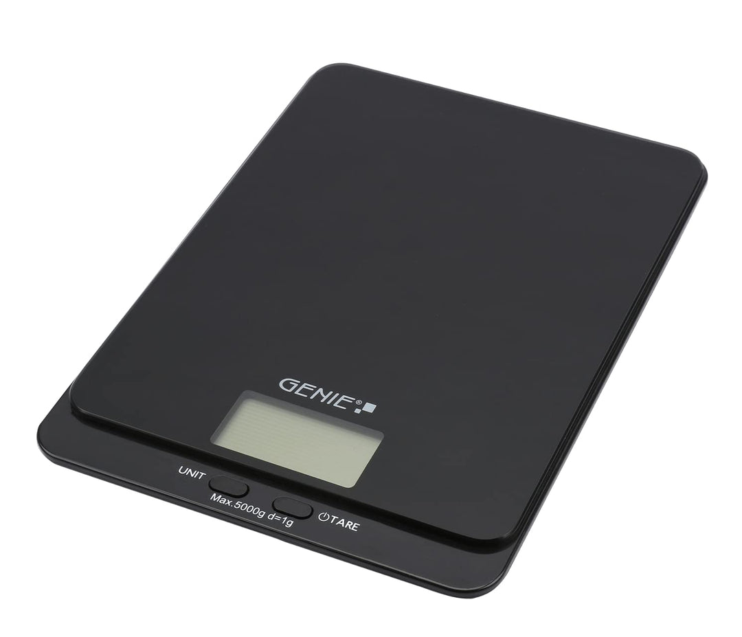 : GENIE Digitale Küchenwaage für Präzises Backen & Kochen - 5kg/1g, TARA-Funktion, LCD-Display, Inkl