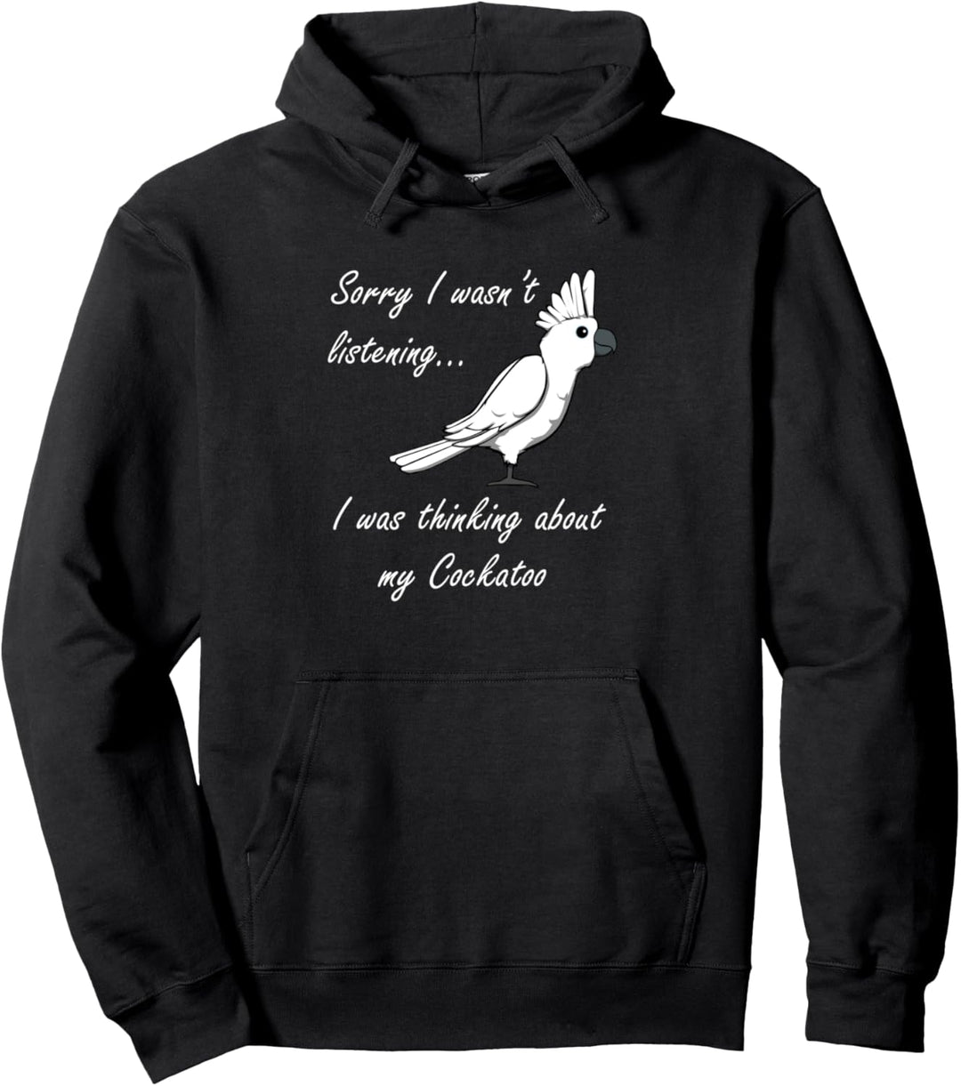 Nachdenken über meinen Nymphensittich Niedlicher Kakadu Pullover Hoodie