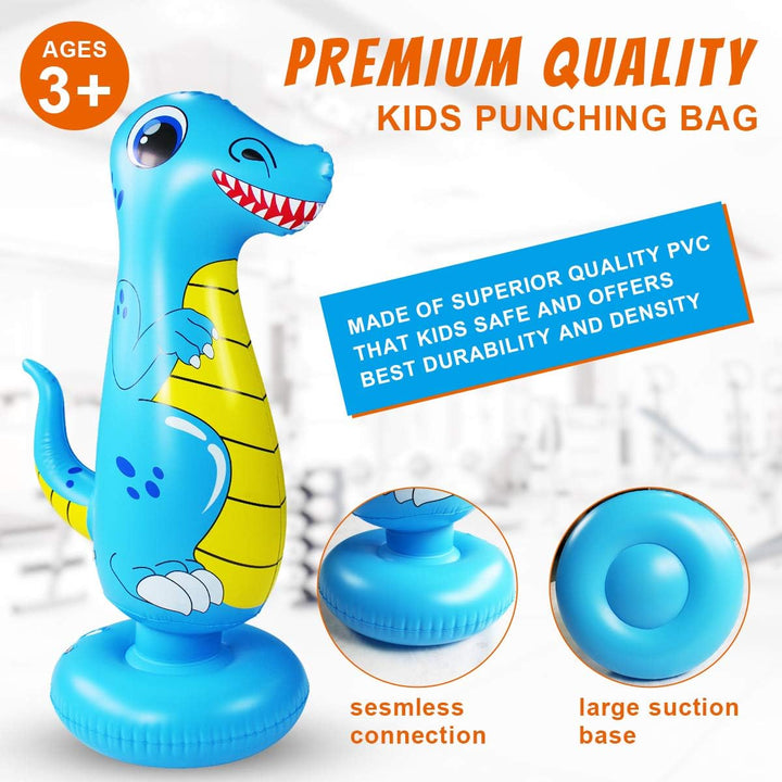 SUNSHINEMALL Boxsack für Kinder Boxen Dummy aufblasbare Cool Spass Spielzeug für Jungen Sport Gesche