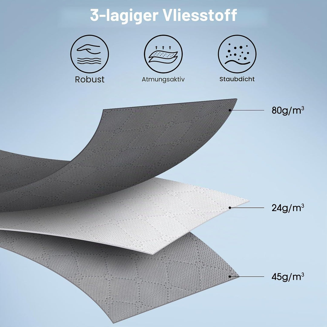 AIOR 6 Stück 60L Gross Aufbewahrungstasche, Faltbare Unterbett Kleideraufbewahrung Schrank Organizer