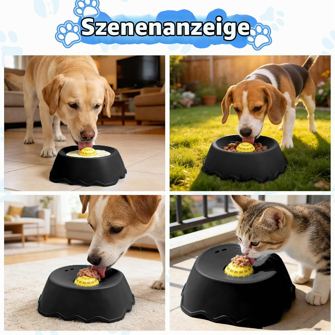 Hundelickspielzeug, Weichgummi Lick Bowl Für Hunde, 360° rutschfest und Kippsicher Schleckball Hund
