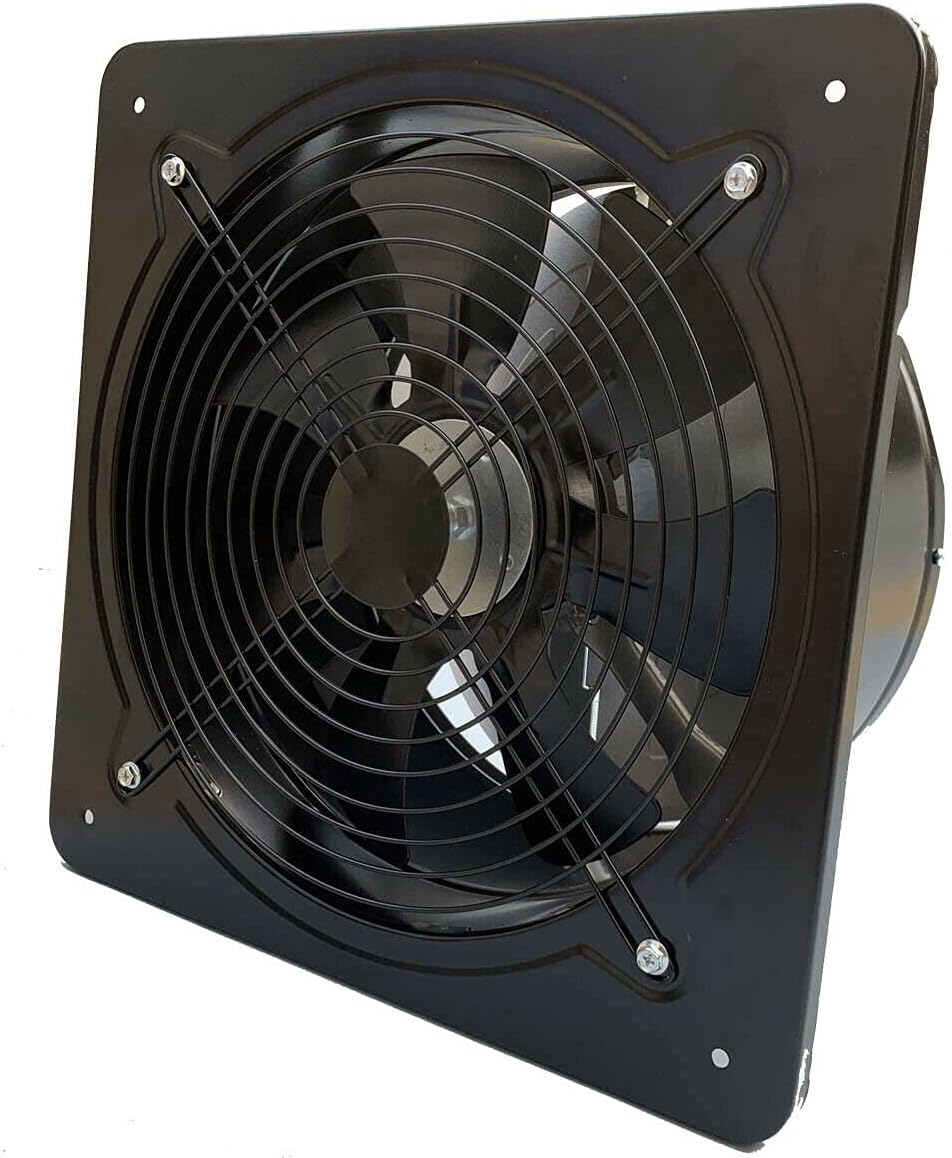 ECUTEE 120W 12 Axiallüfter 2650 m³/h Abluftventilator 300mm Axialventilator Küchenabluftventilator I