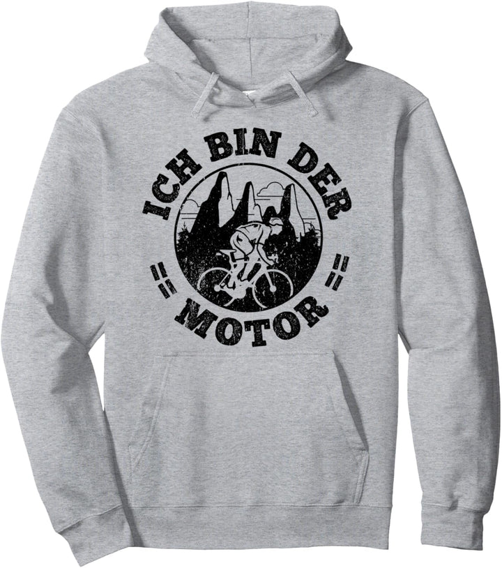 Fahrrad Ich bin der Motor MTB Pullover Hoodie
