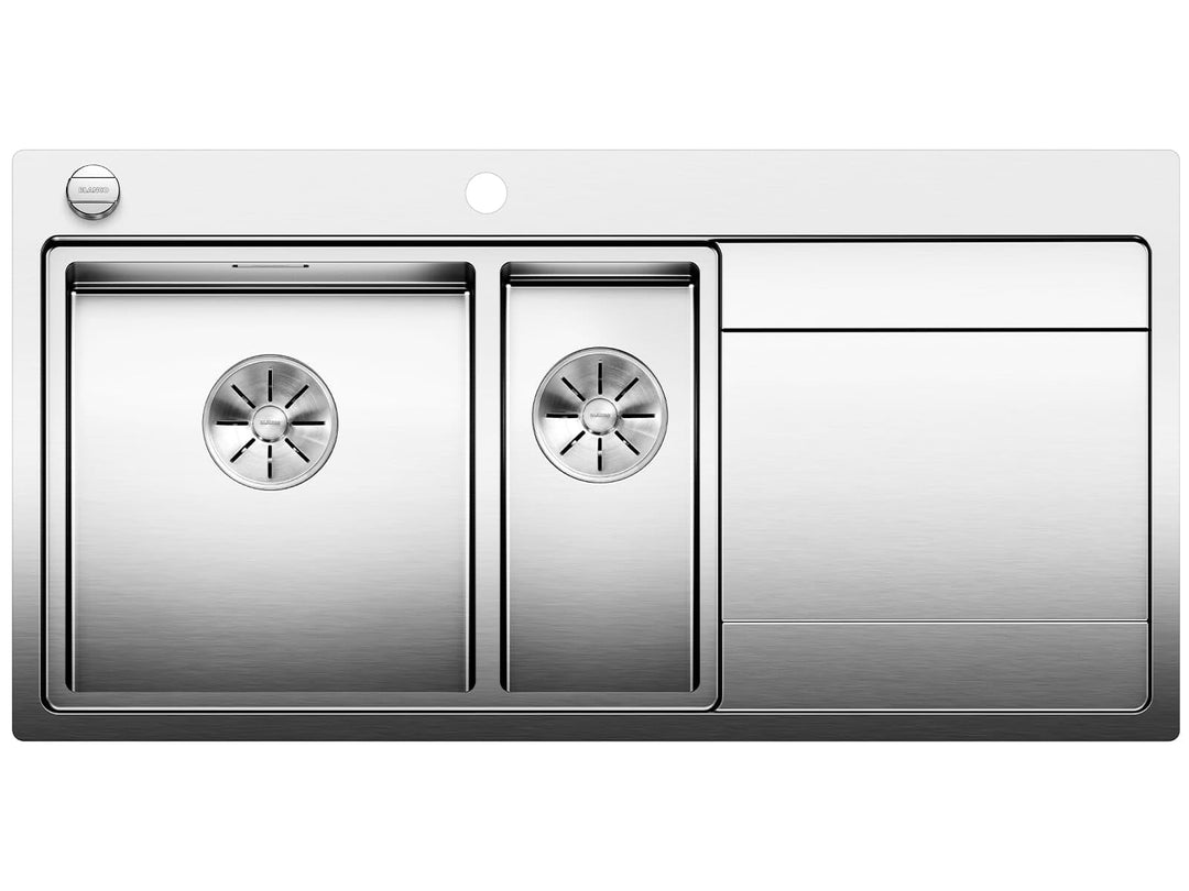 BLANCO DIVON II 6 S-IF | Edelstahl | Einbauart: Einbau von Oben & Flächenbündig | Hauptbecken links