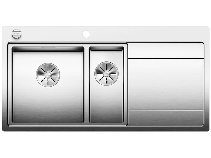 BLANCO DIVON II 6 S-IF | Edelstahl | Einbauart: Einbau von Oben & Flächenbündig | Hauptbecken links