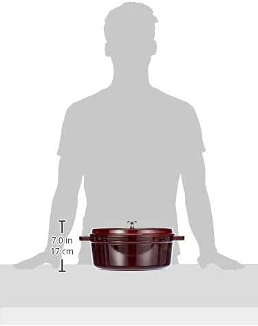 STAUB Gusseisen Bräter/Cocotte, Oval 31 cm, 5,5 L, Aromaregen Funktion, Für alle Herdarten geeignet,