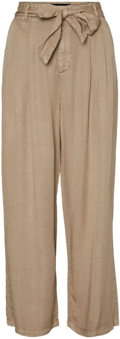 VERO MODA Female Hose VMMIA Hohe Taille Hose XL / 32L Silver Mink, XL / 32L Silver Mink