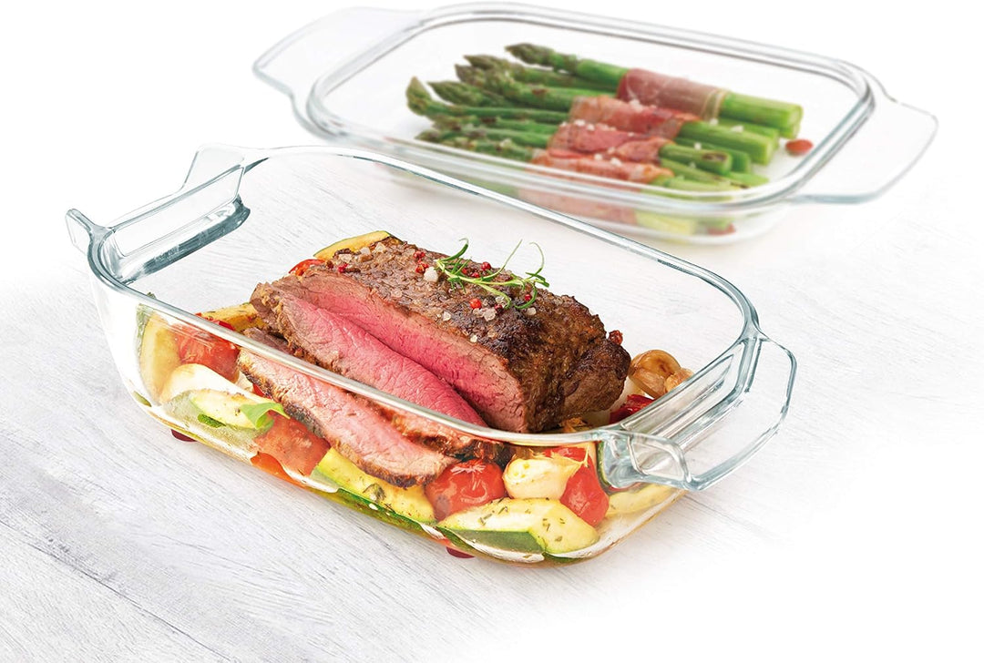 Tescoma Bräter mit Deckel GrandCHEF 34 x 19 cm, aus Glas