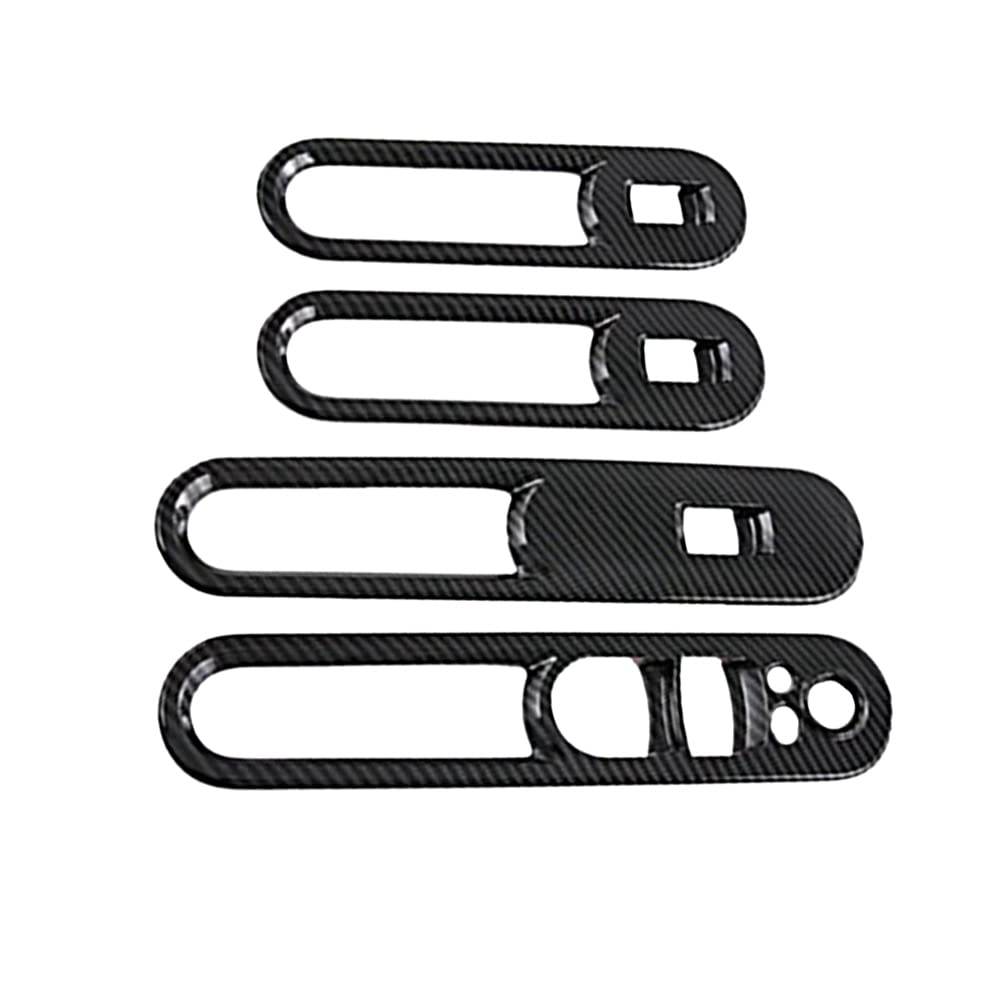 Riloer Carbon-Faser-Türfensterschalter-Abdeckungsverkleidung für BMVV Mini Clubman (F54) 2016-2022