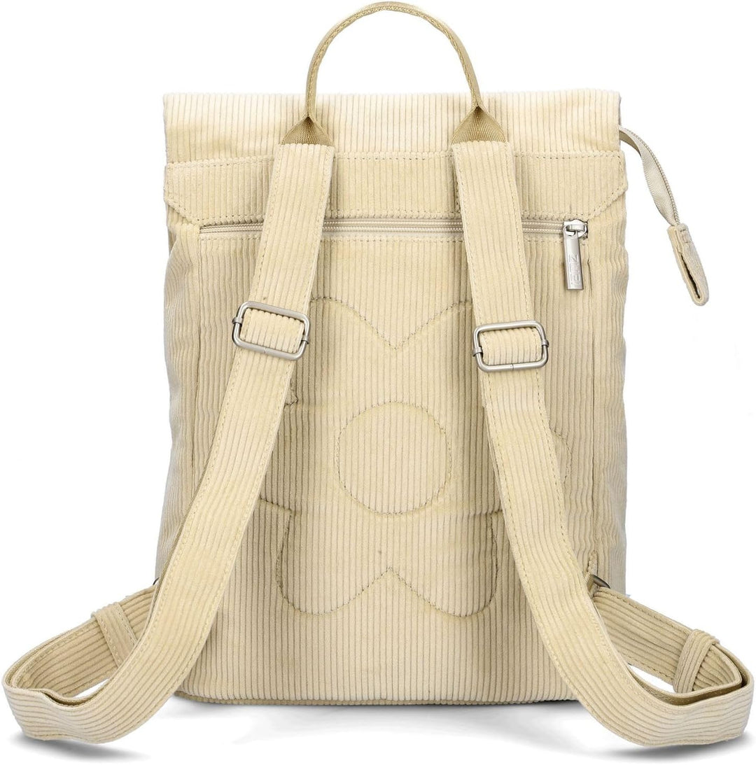 Zwei Damen City-Rucksack Mademoiselle.M MR13 Tagesrucksack 7 Liter, gepolstertes Laptopfach, Magnet-