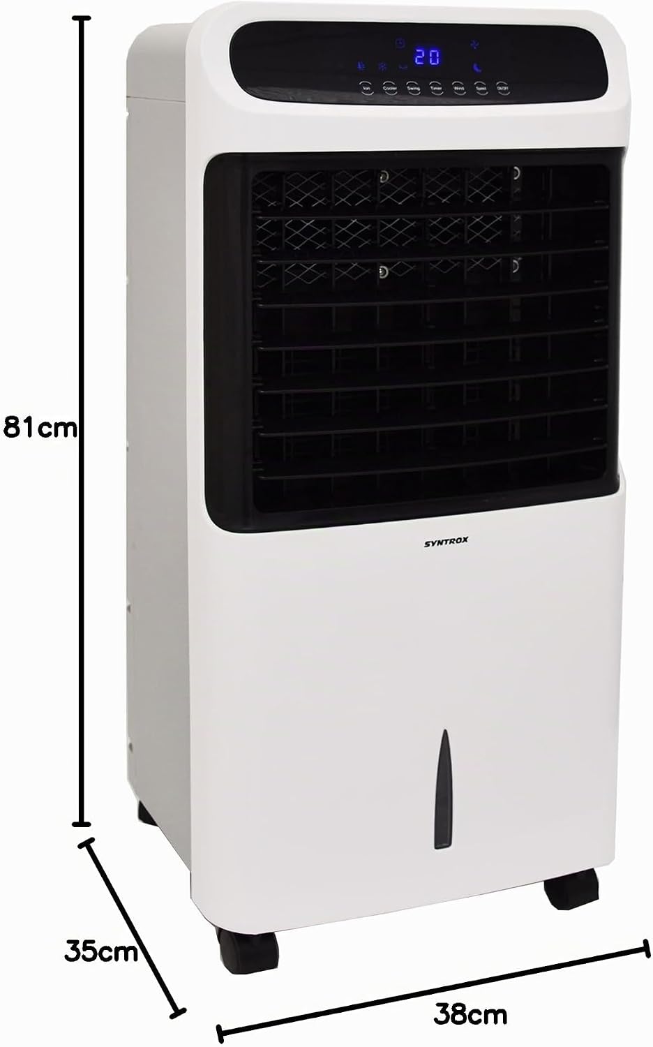 Syntrox Germany 4 in 1 Luftkühler Luftbefeuchter Lufterfrischer und Ventilator mit Touch Panel und F