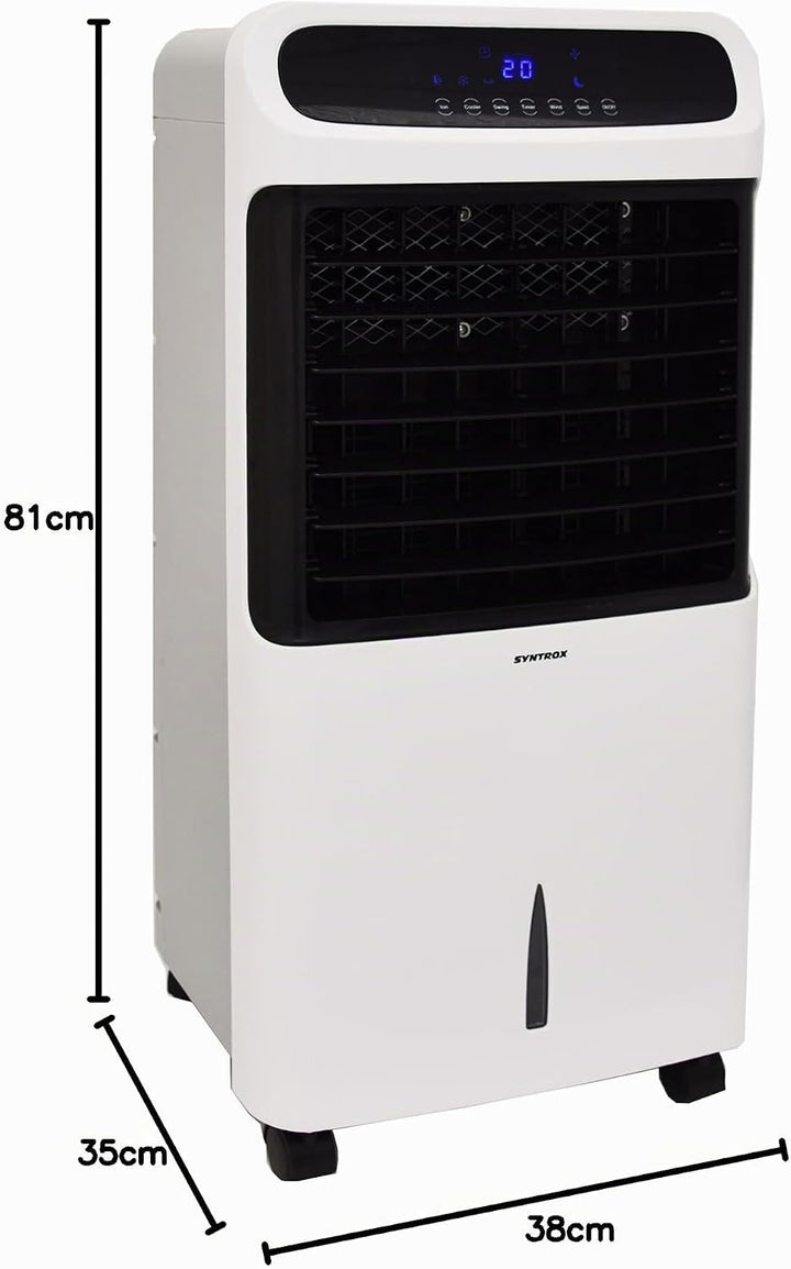 Syntrox Germany 4 in 1 Luftkühler Luftbefeuchter Lufterfrischer und Ventilator mit Touch Panel und F