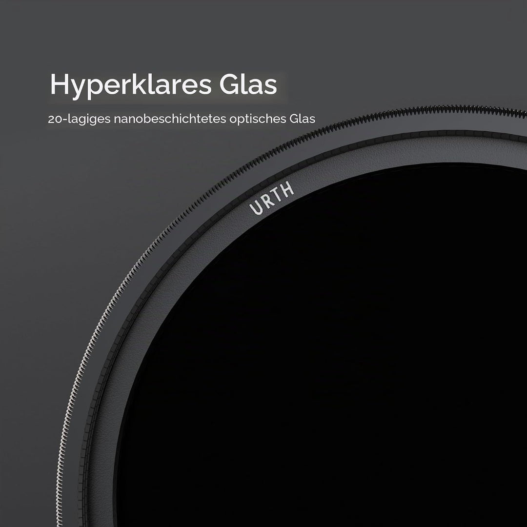 Urth 46 mm Variabler Graufilter ND2-400 (1-8.6 Stop) ND Filter 46mm, 46mm