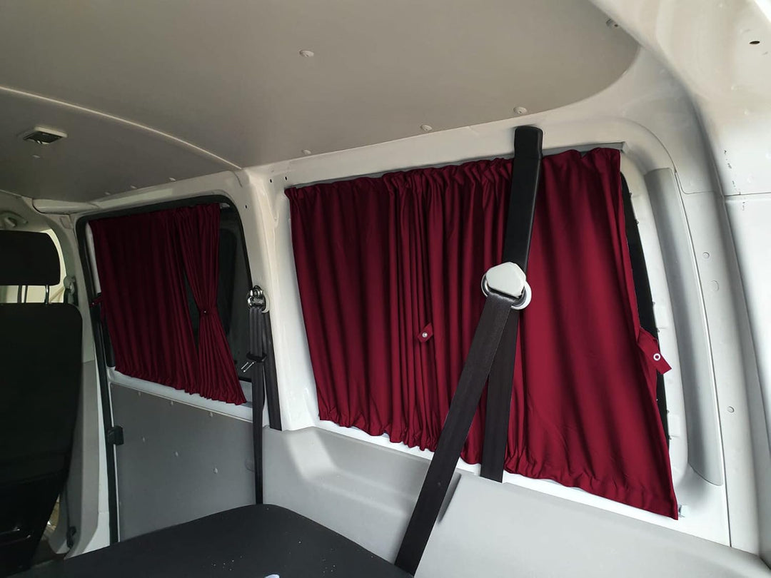 BREMER SITZBEZÜGE Mass Gardinen Vorhänge Sonnenschutz kompatibel mit VW T5 T6 T6.1 Transporter Carav
