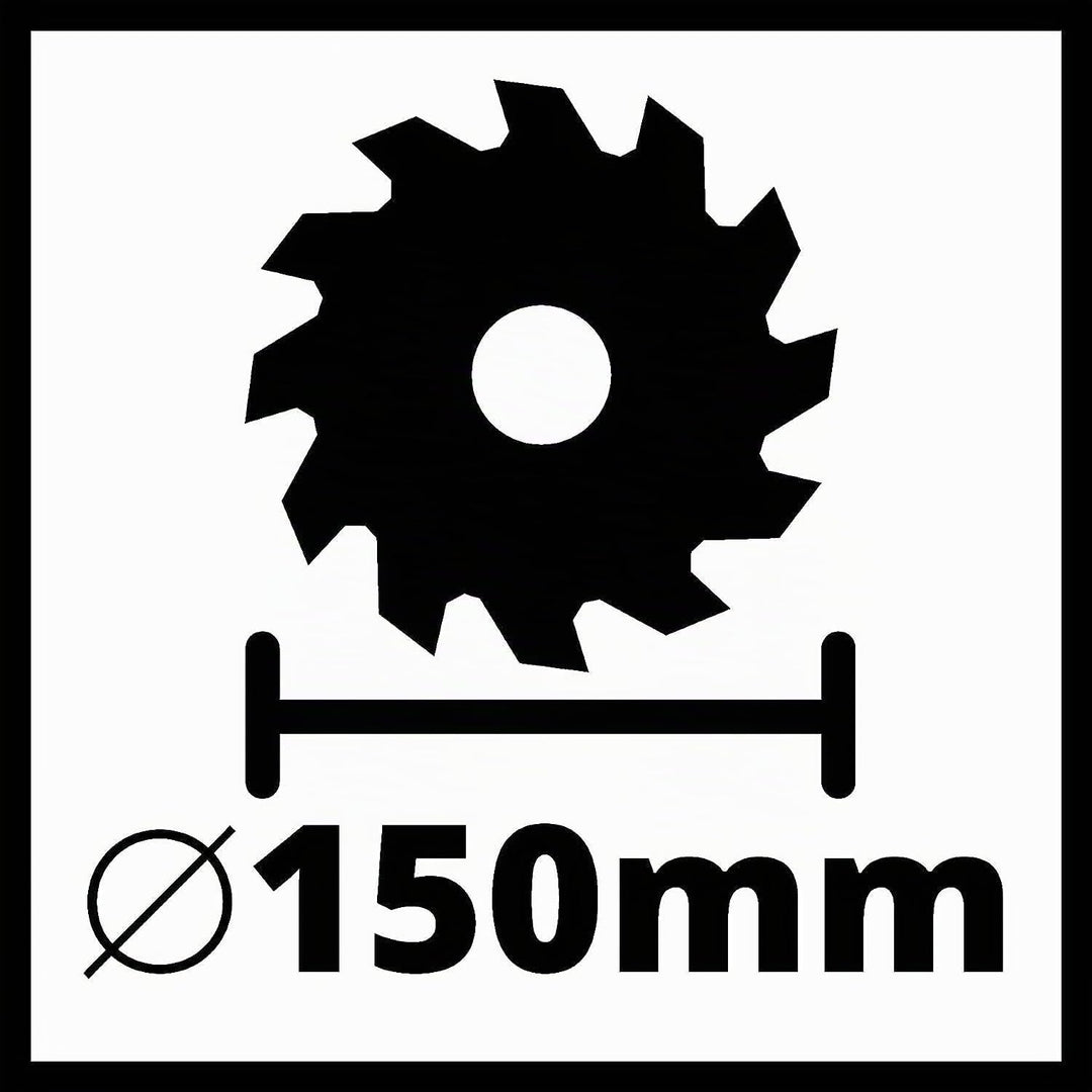 Einhell Akku-Handkreissäge TE-CS 18 Li-Solo Power X-Change (Lithium-Ionen, Staubabsaugadapter, Spind