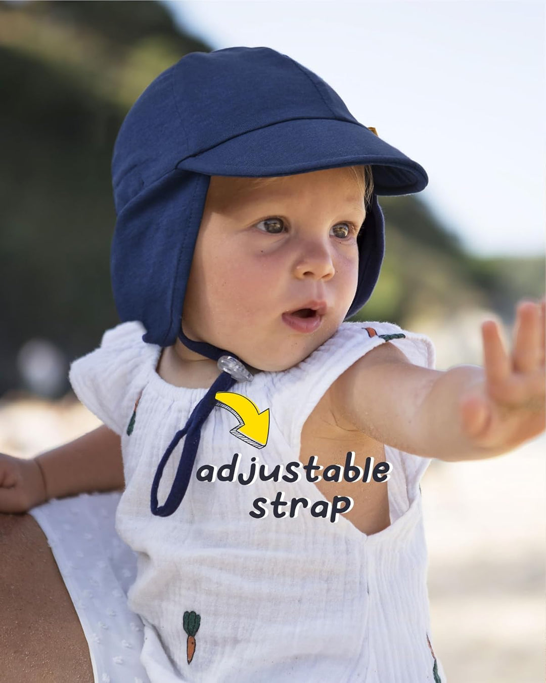 FURTALK Baby Kleinkind Sonnenhut UPF 50+ UV-Schutz Mädchen & Jungen Sommer Kappe Kinder Strand Mütze