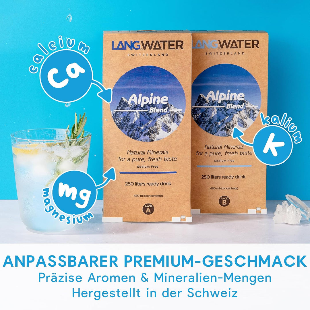 LANGWATER Osmoseanlage Auftisch TheWell 2 - mit Mineralisierung, Aromen, Heisswasserspender – Umkehr