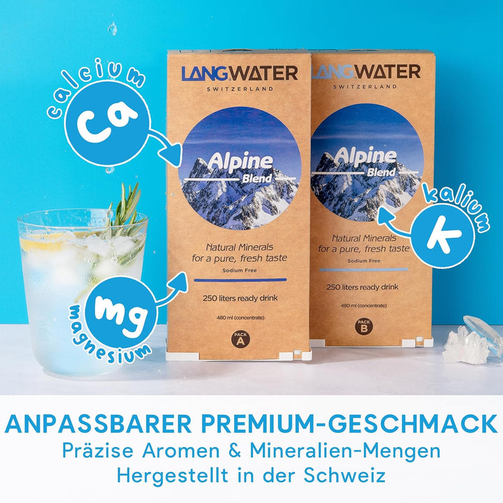 LANGWATER Osmoseanlage Auftisch TheWell 2 - mit Mineralisierung, Aromen, Heisswasserspender – Umkehr