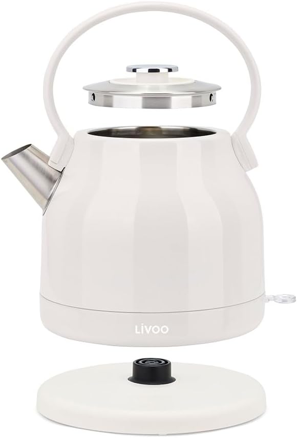 Wasserkocher 1,5 l 2200 W cremefarben - DOD202C - livoo, Cremefarben