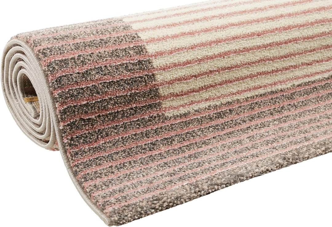 Wecon Home Moderner Kurzflor Teppich - Läufer für Wohnzimmer, Flur, Schlafzimmer, Velvet Flow (80 x