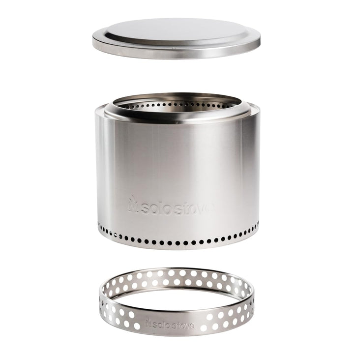 Solo Stove Feuerschale Bonfire Essential Set 2.0 | Inkl. Feuerstelle, Standfuss, Deckel, Mobile Feue