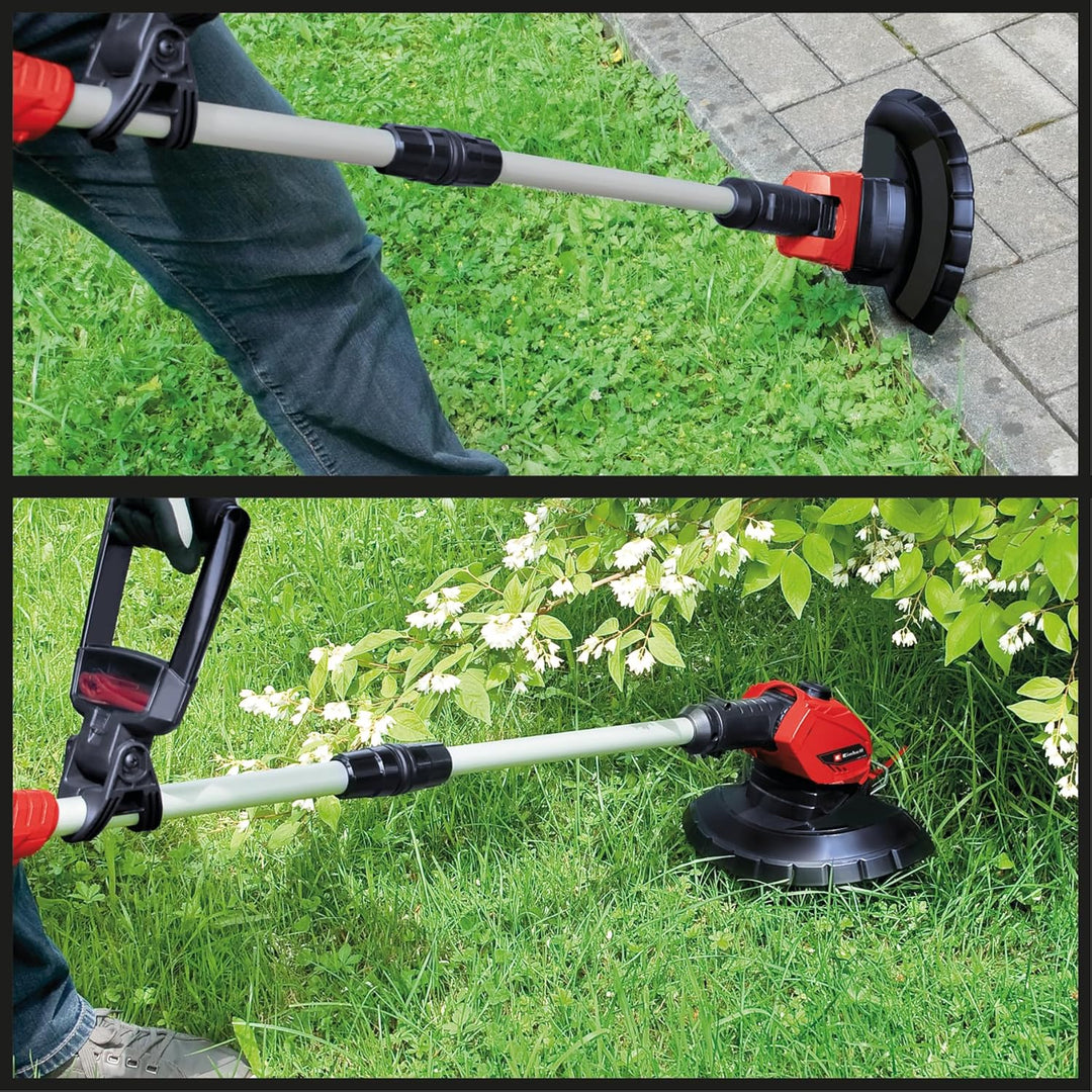 Einhell Akku-Rasentrimmer GE-CT 18 Li (1x 2,5 Ah) Power X-Change (18 V, Motorkopf drehbar und neigba