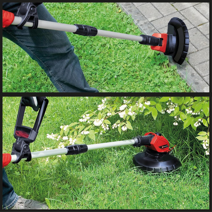 Einhell Akku-Rasentrimmer GE-CT 18 Li (1x 2,5 Ah) Power X-Change (18 V, Motorkopf drehbar und neigba