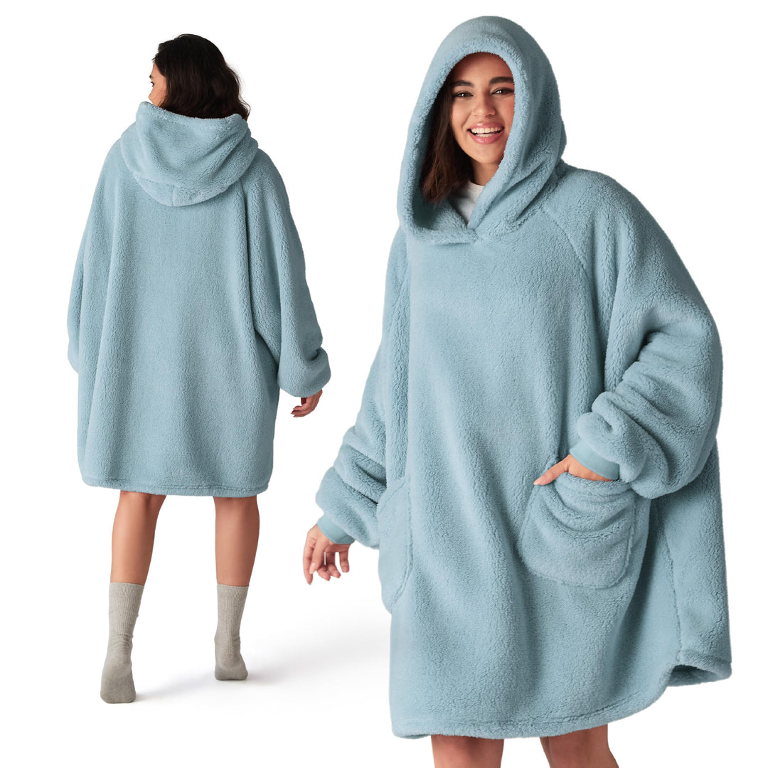 BEDSURE Hoodie Decke mit Ärmeln Deckenpullover - Tragbare Decke zum Anziehen als Geschenke für Fraue