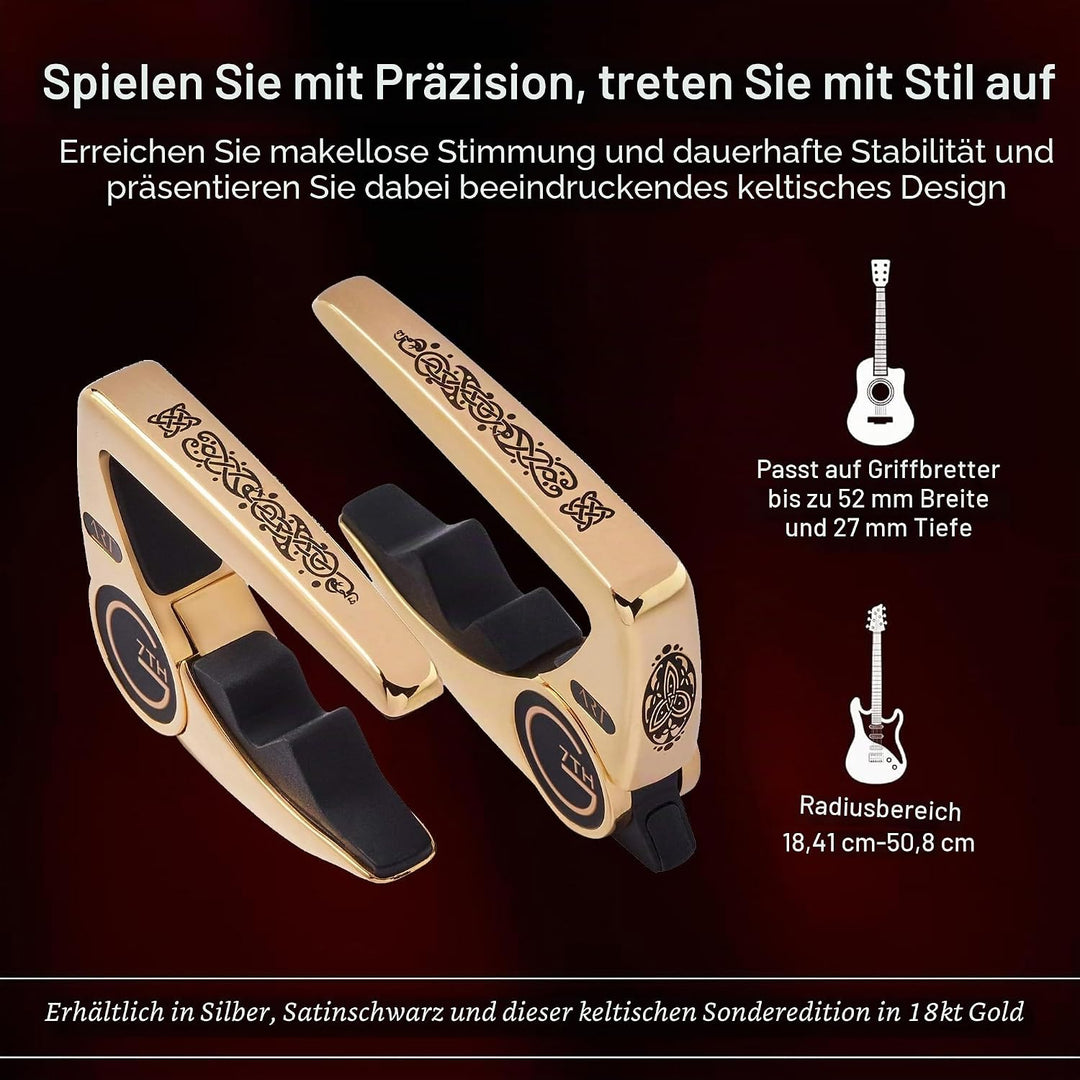 G7TH Performance 3 Kapodaster für Akustikgitarre, keltisches Gold