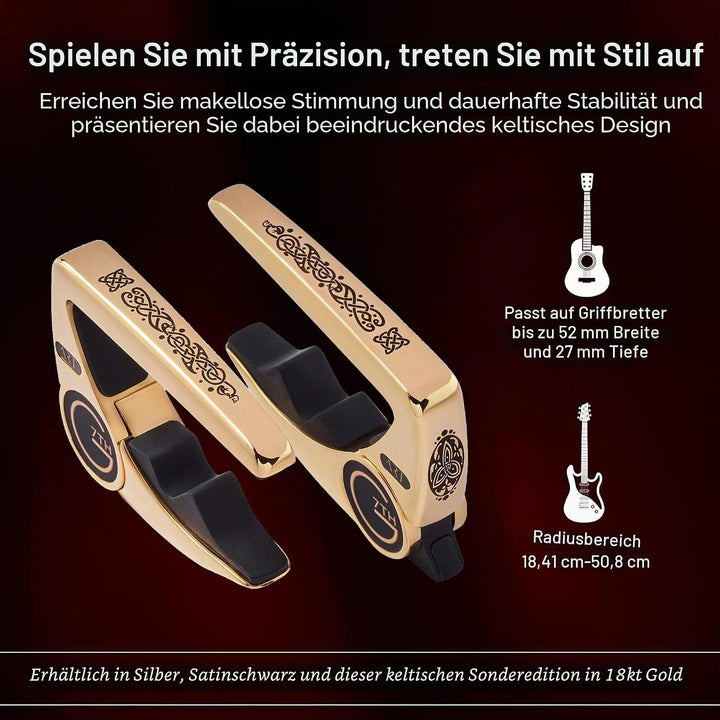 G7TH Performance 3 Kapodaster für Akustikgitarre, keltisches Gold