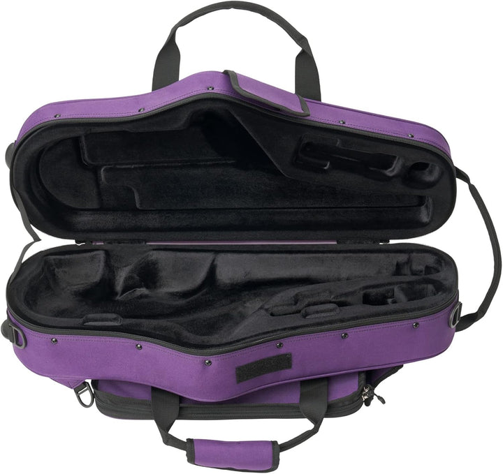 ProTec Max MX304CTPR Altsaxophonkoffer, Lila Schlankes Profil violett, Schlankes Profil violett