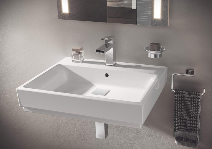 GROHE Eurocube | Wanne - Wannenarmatur | mit HANDBRAUSE, Wandhalter und Schlauch | 23141000 & Eurocu