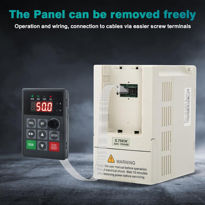 Ailao Frequenzumrichter 230V 0.75KW VFD Motordrehzahlregler 1 Phasen Eingang 3 Phasen Ausgang CNC Nu