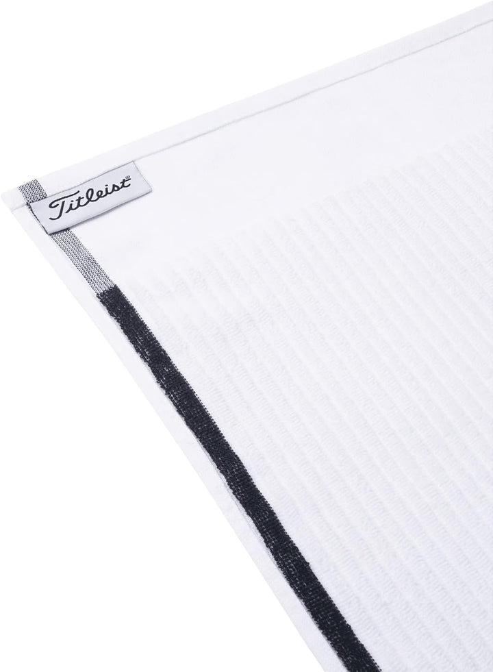 TITLEIST Players Frottee-Handtuch, Weiss/Schwarz, 50,8 x 101,6 cm Weiss / Schwarz, Weiss / Schwarz